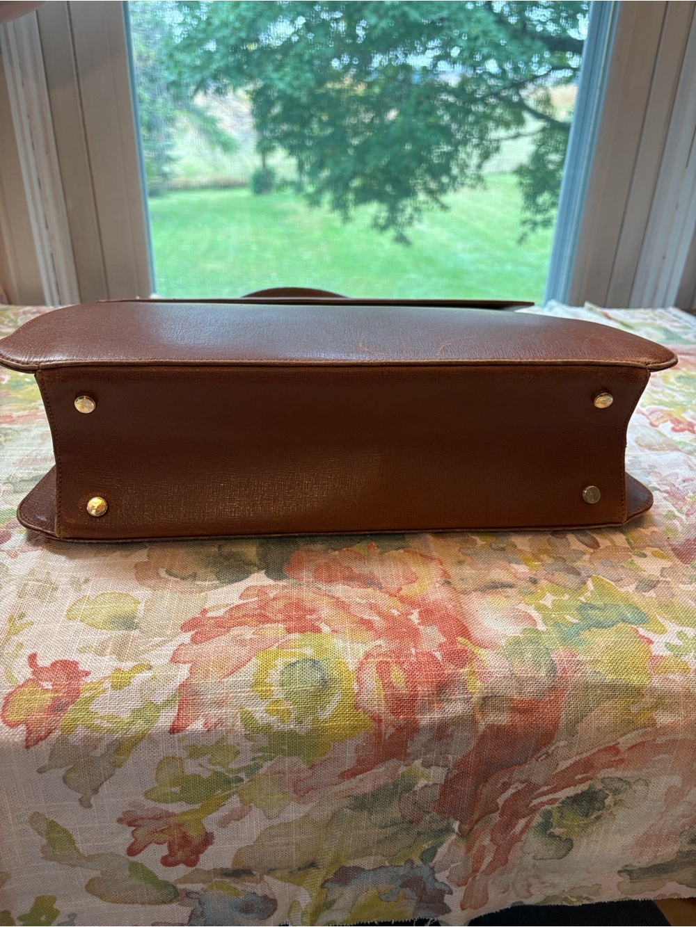 Vintage Salvatore Ferragamo Brown Leather Structured Top-Handle Satchel - Picture 16 of 16